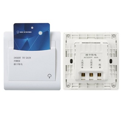 AC220V für Hotelzimmer Karte Power Control Box 2-Draht 25A 5500W PC Gehäuse we
