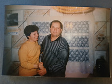 Found Vintage Photo Romanian Middle Aged Couple Man Woman 1539