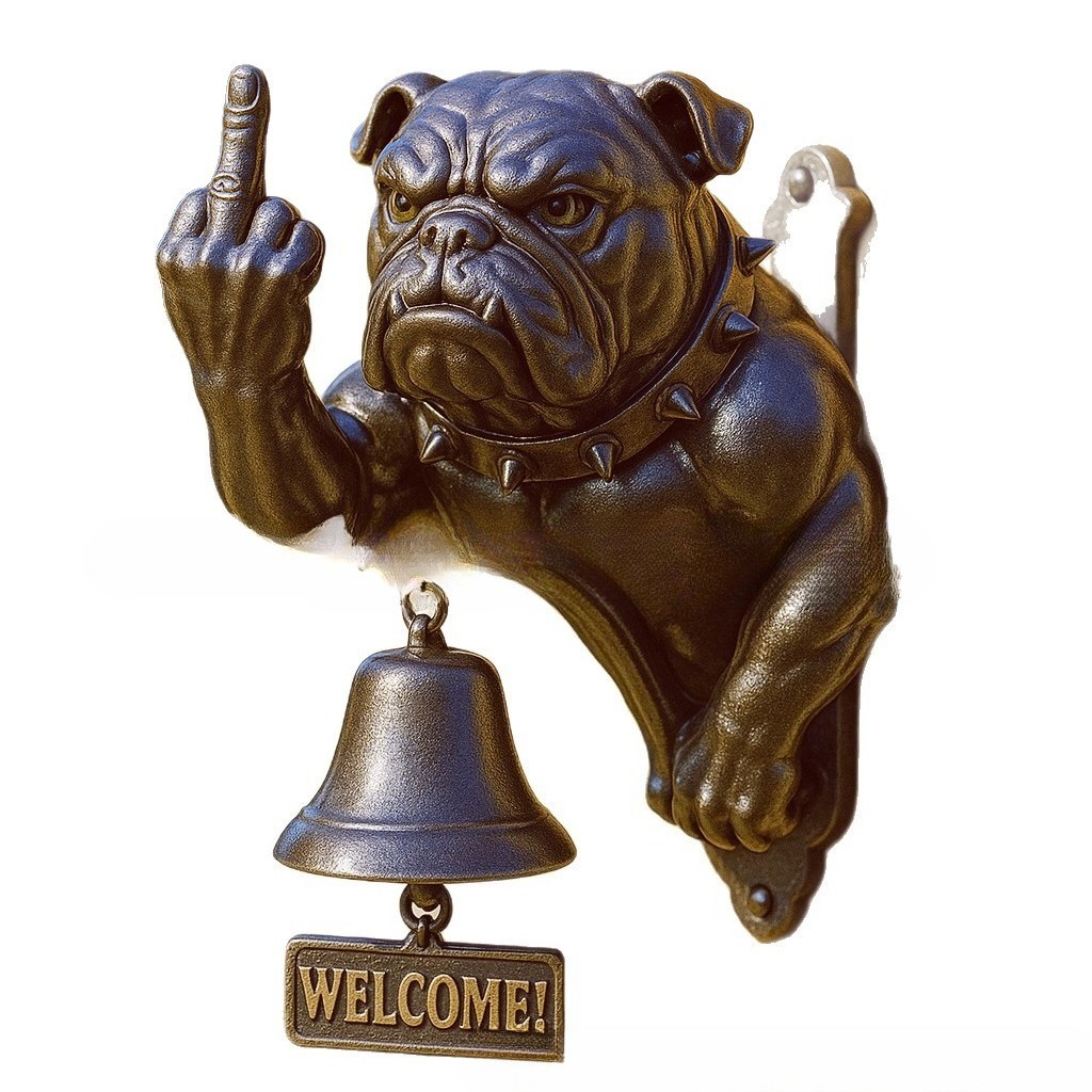 18*13*12㎝New Funny Bulldog Doorbell - Interesting Bulldog Doorbell