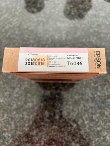 Original Epson T6036 Vivid Light Magenta 220ml Ink Cartridge EXPIRED - 第 2/3 張圖片