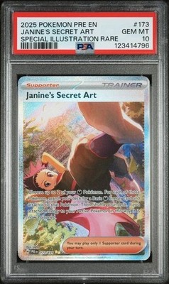 PSA 10 | 2025 POKEMON PRE EN-PRISMATIC EVOLUTIONS #173 JANINE'S SECRET ART
