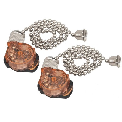 2 catene per ventilatore da soffitto, per illuminazione e ventilatore, con catena decorativa a forma di ventaglio, prolunga per lampada da soffitto, colore nero