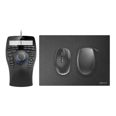 3Dconnexion SpaceMouse Enterprise Set 2 - Pro Wireless Mouse & Pad for CAD