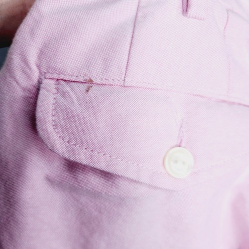 Vintage Polo Ralph Lauren Pink Cotton Preppy Men's Flat Front Casual Pants - Picture 11 of 17
