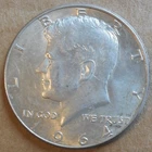 1964 P 90% Silver Kennedy Half Dollar Actual coin pictured [#100P]