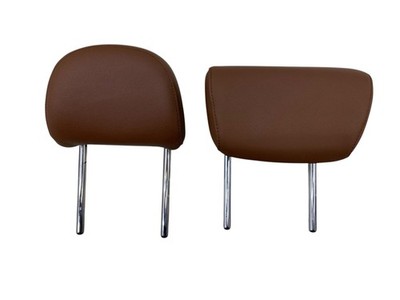 2020 AUDI Q8 REAR LEFT &CENTER 60 SPLIT SEAT HEADREST SET (2) | OKAPI BROWN (ML)