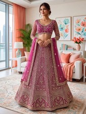 Bollywood Lehenga Indian Choli Wedding Party Wear Lengha Designer Bridal Ethnic