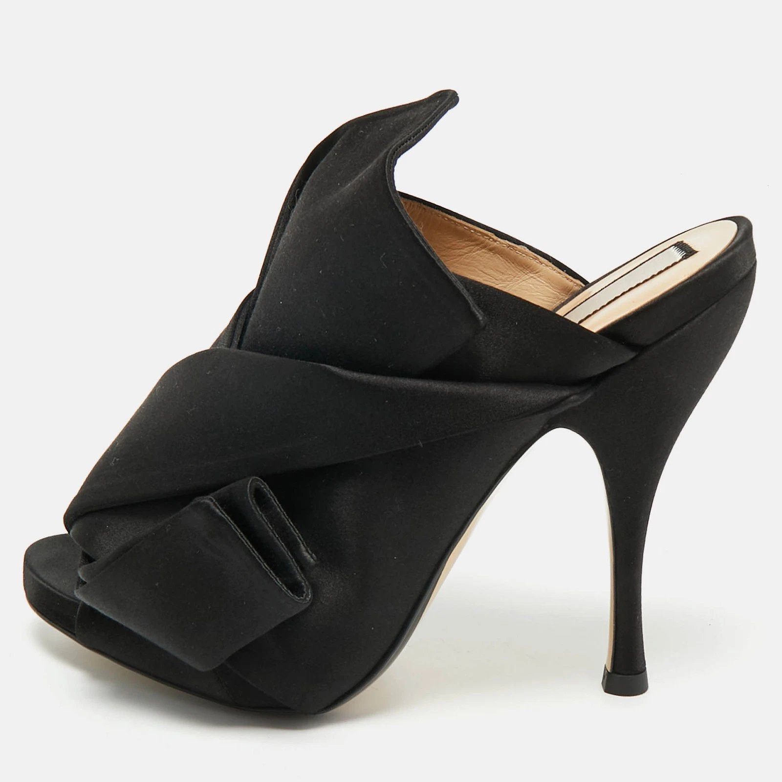 NIKE Nº21 Mules punta aperta nodo raso nero taglia 36 5