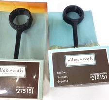 Allen + Roth 2 x Metal Bracket Meridian Bronze Up To 1" Rod #275151 Replacement