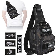 Small Waterproof Fly Fishing Backpack Sling Pack Tackle Bag Boxes Storage