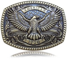 Belt Buckle Men Western Cowboy: Eagle Belt Buckle Big Western Buckles for Men...