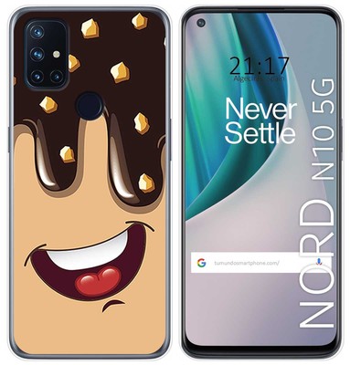 Hülle Gel TPU Case für Oneplus Nord N10 5G Design Ice Cream Schokolade Muster