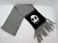 Disney Scarf Nightmare Before Christmas Jack Skellington Gray Black Purple