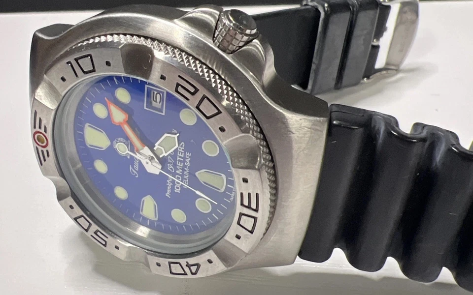 Tauchmeister 1937 T0037 Limited Edition Men’s Watch Rare Blue 1000M Diver - Image 4 of 4