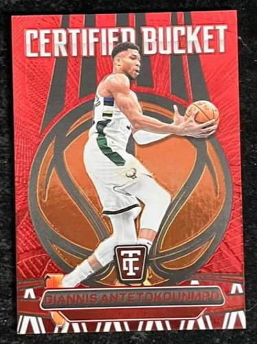 Giannis Antetokounmpo 2024-25 Panini Totally Certified 25/99 Red Certified #12