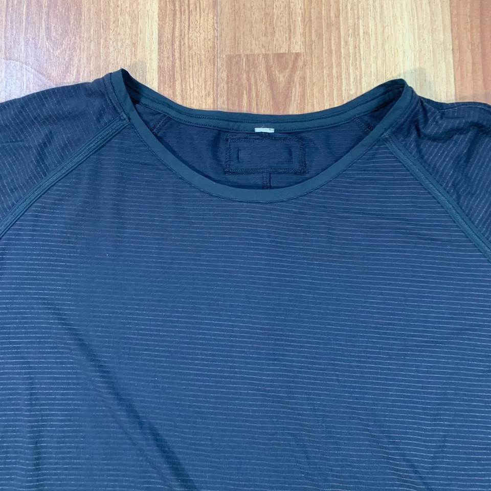 Camisa Lululemon Mujer Extra Grande Gris Top Corto Yoga Gimnasio Entrenamiento Manga Larga Foto 2 de 4
