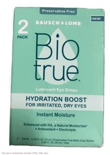 Biotrue Hydration Boost, 0.33 FL Oz (Pack Of 2) EXP 10/26