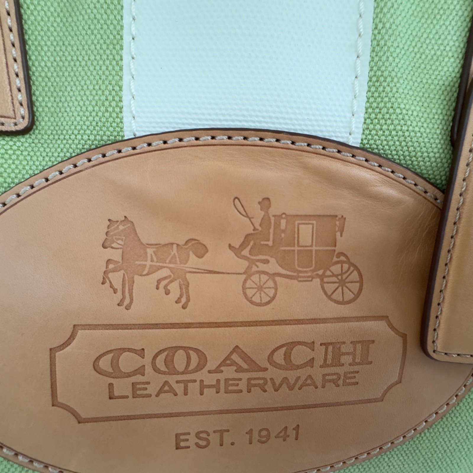 Coach M0882-13490 Hamptons Archive 10th Anniversary Frame Kisslock XL Canvas image 3