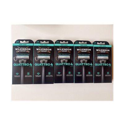 Wilkinson Sword Quattro 4 Herren Patronenrasierer Skin Protection Diamond Coated