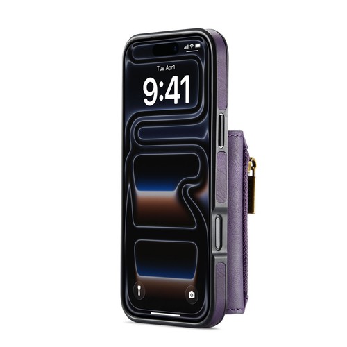 Credit Card Slot Zipper Wallet Leather Magnetic 2in1 Case Cover For Apple iPhone - Picture 62 of 70