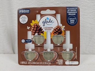 Glade - PlugIns - Air Freshener - Cashmere Woods - 5 Refills