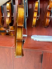 Nice Flamed European Wood Handmade 4/4 Violin with Case Bow DDP to USA 