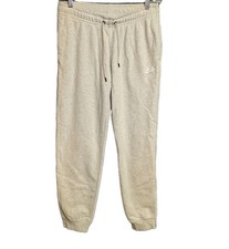 Nike Essential Fleece Joggers Women  s Medium BV4095 Pockets White Heather Gray