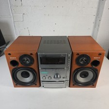 Sony CMT-CPX1 Micro HiFi Component System CD Cassette Radio with Speakers Tested
