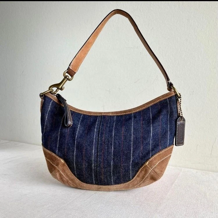 Coach Women's Suede Exterior Striped Bags & Handbags for Women | eBay