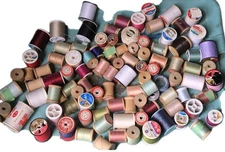 SPOOLS OF SEWING THREAD BUNDLE, Talon, Signature, Coats & Clark brands