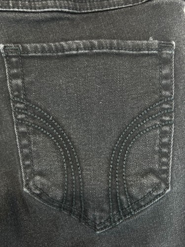 Hollister Jeans - Juniors Size 5L - Black - Mid Rise Super Skinny (3828) - Picture 16 of 21