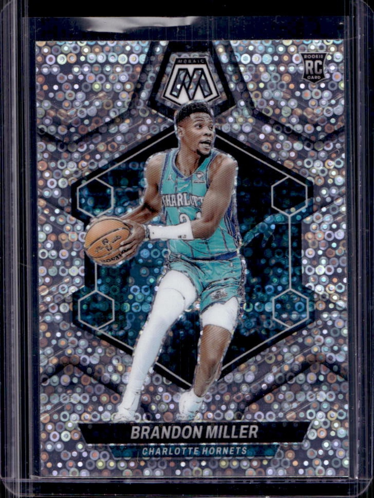 2023-24 Mosaic Brandon Miller RC Fast Break Silver Prizm #202 Hornets