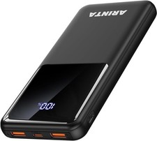 Portable Charger, 10000Mah 20W Power Bank Fast Charging with 3 Outputs 1 USB-C