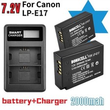 2X Replacement Battery For Canon EOS LP-E17  Dual Charger R50 Rebel SL3 R8