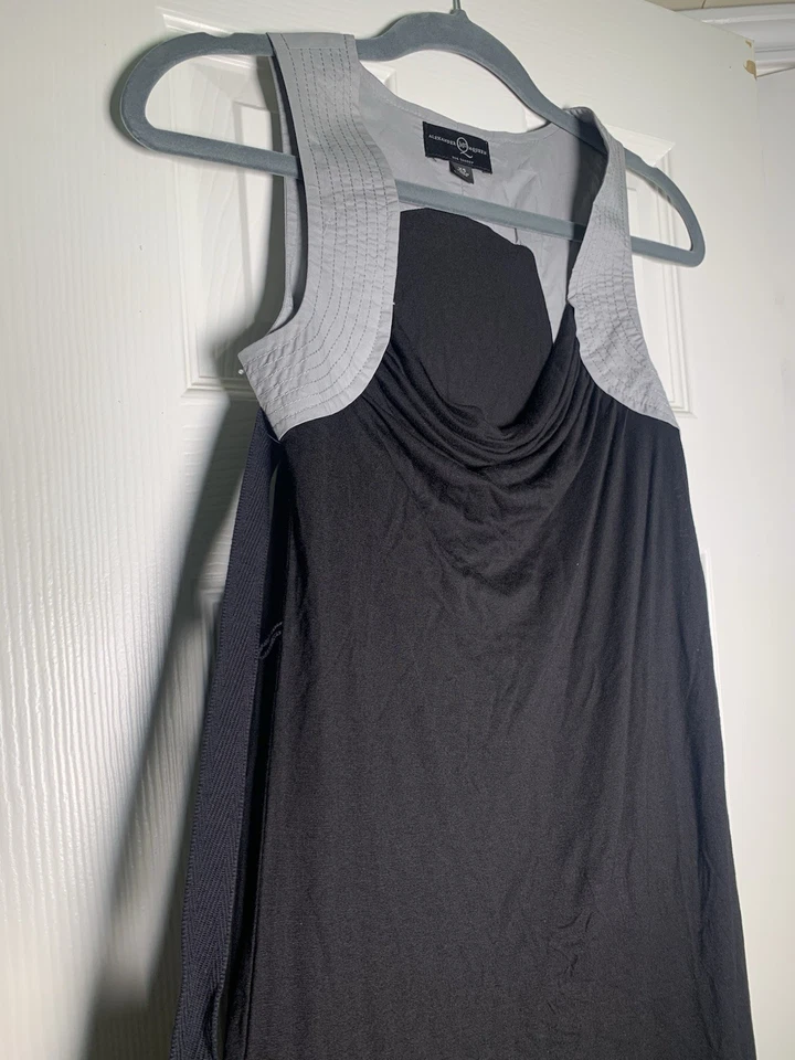 ALEXANDER McQUEEN FOR TARGET 迷你连衣裙 XS 黑色灰色无袖 — 第 4/4 张图片