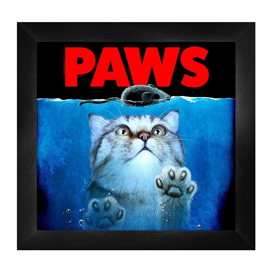 Horror Cats Paws Framed Print