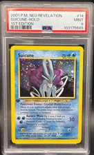 2001 Neo Revelation Suicune 1st Edition Holo Rare #14/64 PSA 9 First SWIRL on eBay