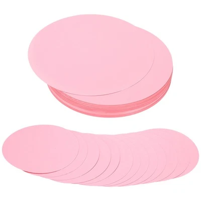 Pour 8" Cercles Découpés Papier, 100 Pcs Carton 200gsm/75lb, Rose - Photo 1/4