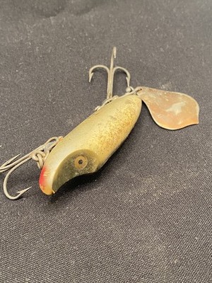 Vintage Heddon Flap-Tail Jr. Fishing Lure Wood | eBay