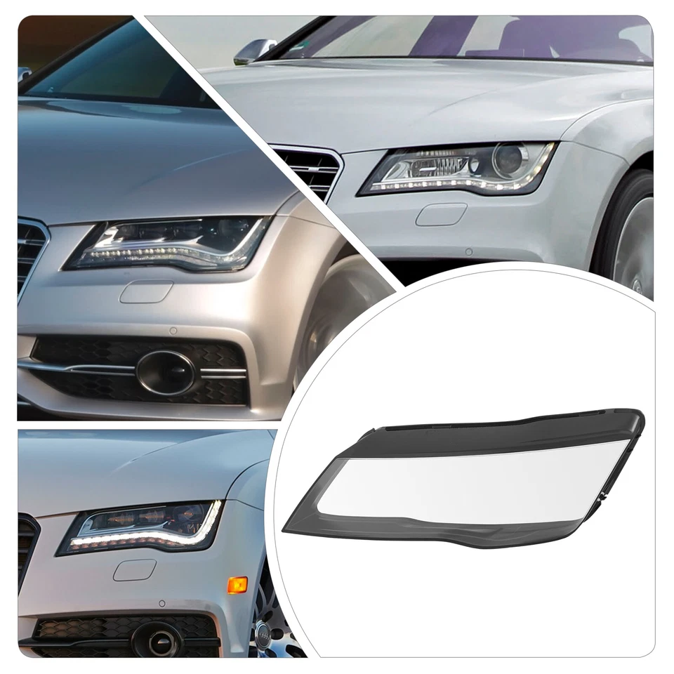 For 2012 2013 2014 2015 Audi A7/S7/RS7 Left Driver Side Headlight Lens Cover Foto 3 de 4