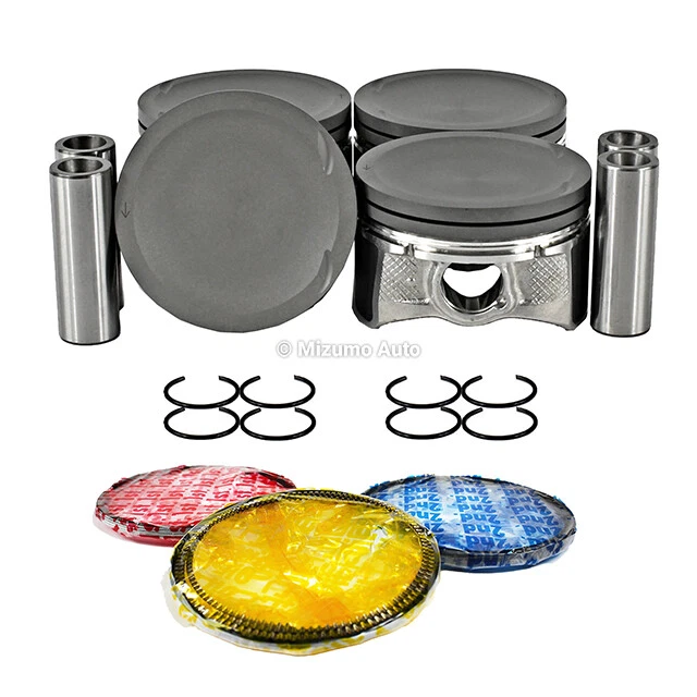 Pistones con anillos aptos para 06-09 Mazda 3 2.3L L4 DOHC 16v Foto 2 de 3