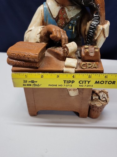 Tax Accountant Chimpanzee IRS Progressive Arts Products 1980 Calkstone - Picture 11 of 14