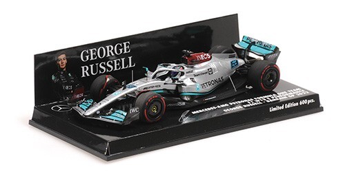 F1 W13 E Minichamps 417220163 Mercedes Russell 2022 miniature 1:43 en métal