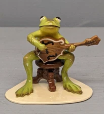 Retired Hagen Renaker Specialty Frog Playing Mandolin