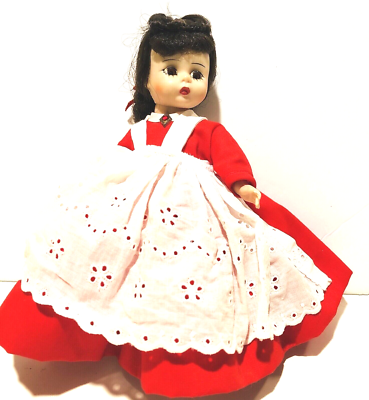 VTG Madame Alexander Play Doll Little Women Jo Red Dress White