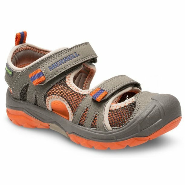 NUOVO sandalo Merrell ML B ragazzo Hydro Rapidn colore arancione Gunsmoke TAGLIA 1 M