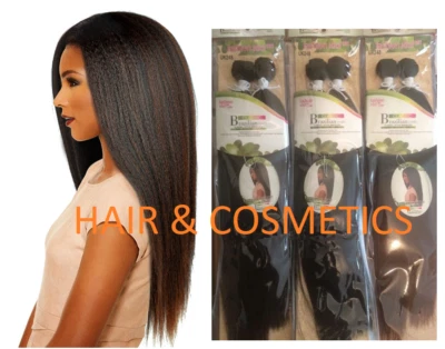 Sleek Fashion Idol 101 (zehnbar) Brazilian Crimp Yaki Webware Paket 20" und 22"!