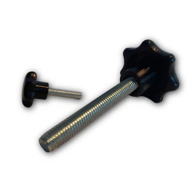 1 Sterngriff/Kreuzgriff/Handrad Griff 80 mm mit Gewindebolzen M8 M10 M12 M16 - Bild 1 von 4