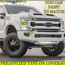 2020-2022 FORD F250 F350-F550 F600 (XLT) Grille COVER OVERLAY INSERT UNPAINTED