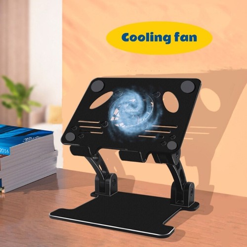 Adjustable Laptop Stand Cooling Holder with Turbo Fan Quiet Cooler Riser USB - Afbeelding 7 van 10